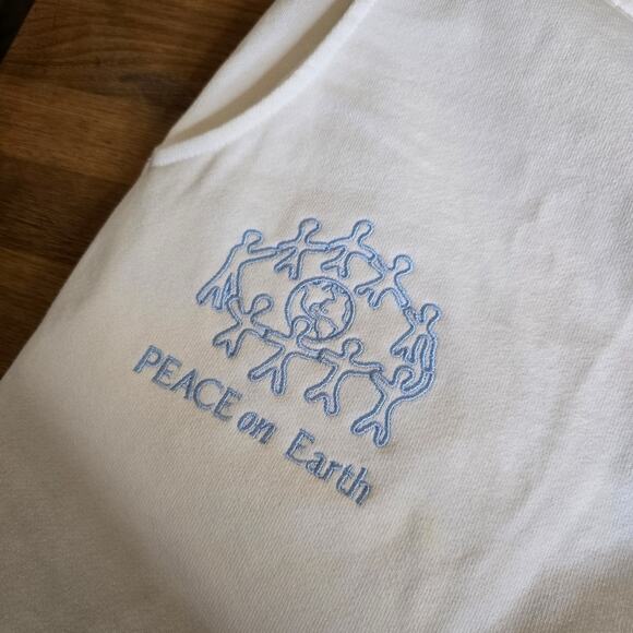 Palo Santo Studios White Cotton Oversized Sweatpant, Size S - M, Unisex - Picture 9 of 16